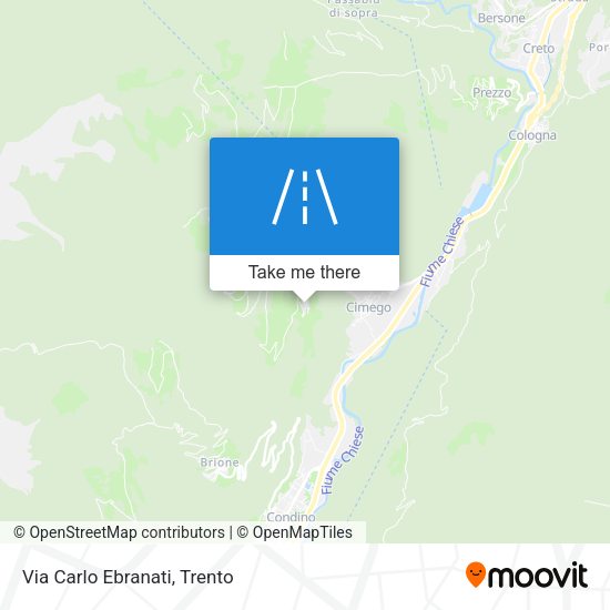 Via Carlo Ebranati map