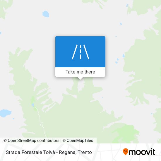 Strada Forestale Tolvà - Regana map