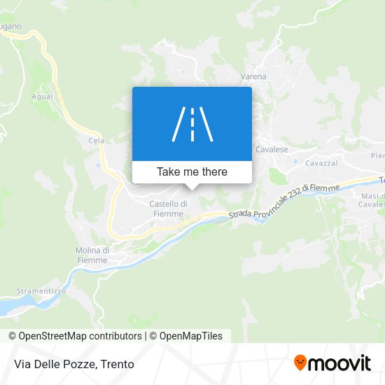 Via Delle Pozze map