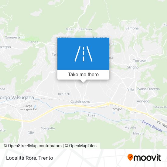 Località Rore map