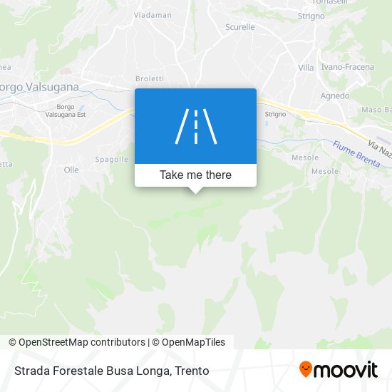 Strada Forestale Busa Longa map