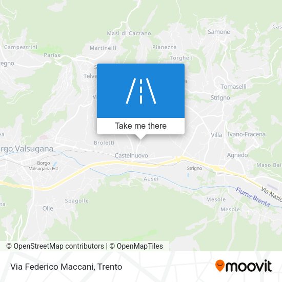 Via Federico Maccani map