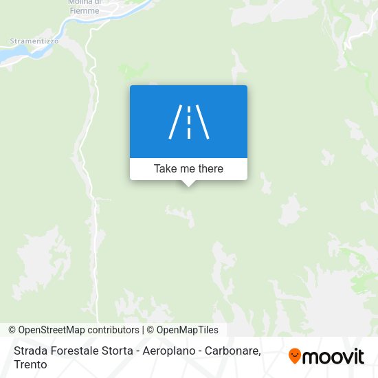Strada Forestale Storta - Aeroplano - Carbonare map