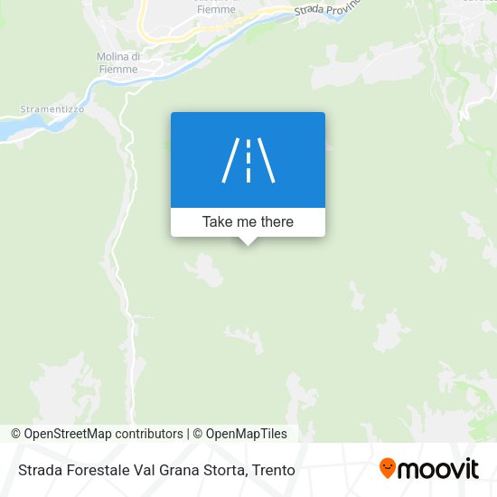 Strada Forestale Val Grana Storta map