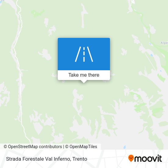 Strada Forestale Val Inferno map