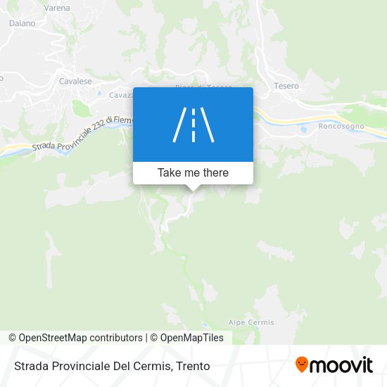 Strada Provinciale Del Cermis map