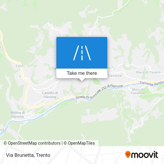Via Brunetta map