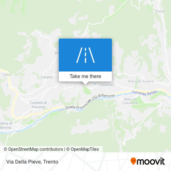 Via Della Pieve map