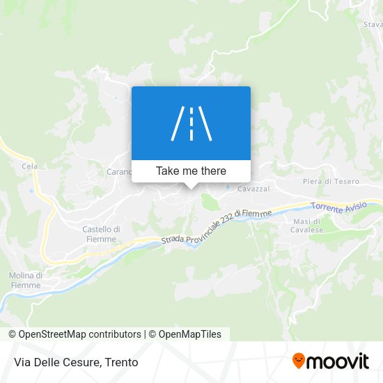 Via Delle Cesure map