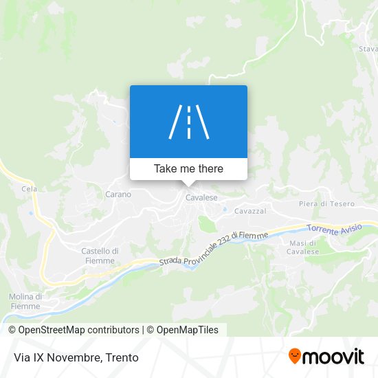 Via IX Novembre map