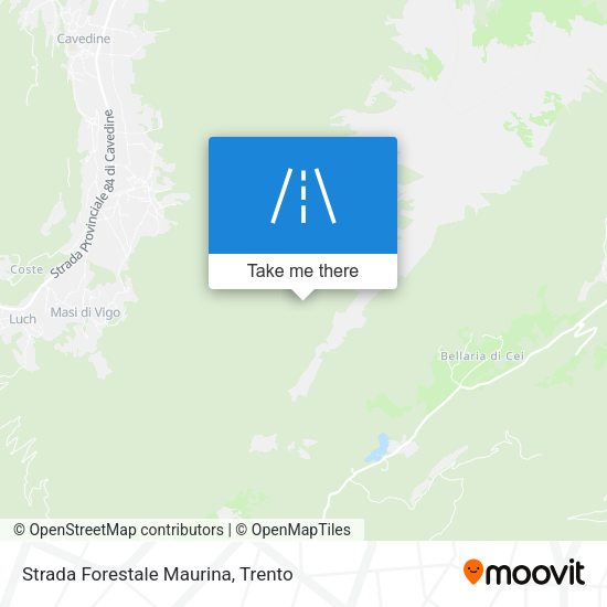Strada Forestale Maurina map