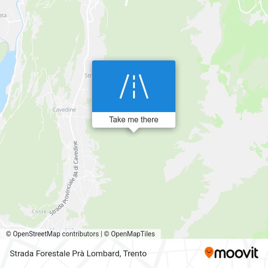 Strada Forestale Prà Lombard map