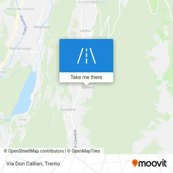 Via Don Calliari map