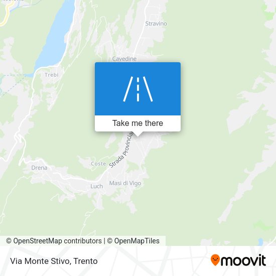 Via Monte Stivo map