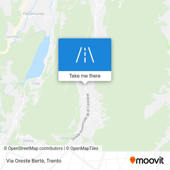 Via Oreste Bertè map