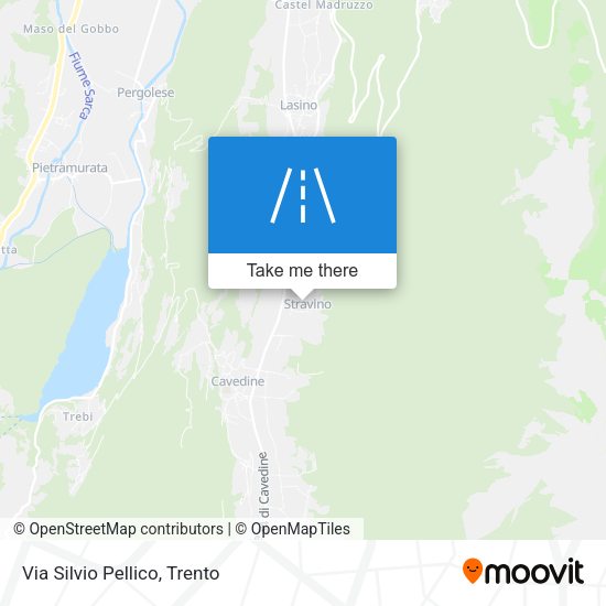 Via Silvio Pellico map
