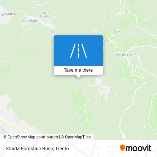 Strada Forestale Buse map