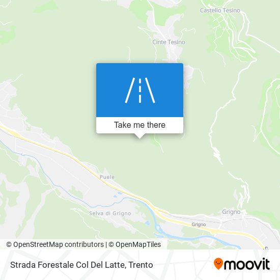 Strada Forestale Col Del Latte map