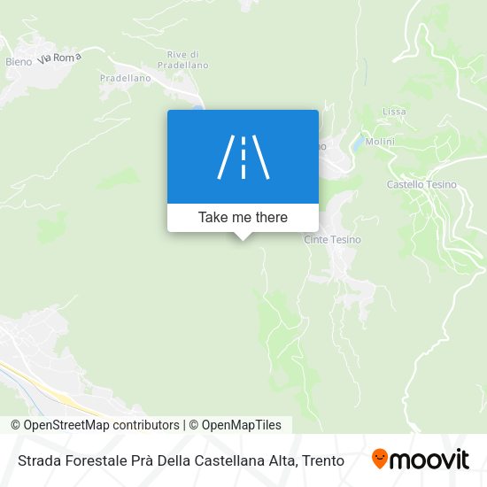 Strada Forestale Prà Della Castellana Alta map