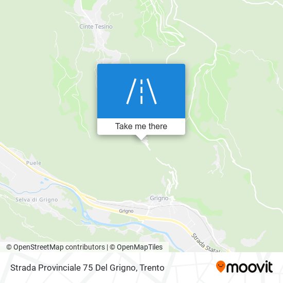 Strada Provinciale 75 Del Grigno map
