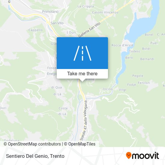 Sentiero Del Genio map