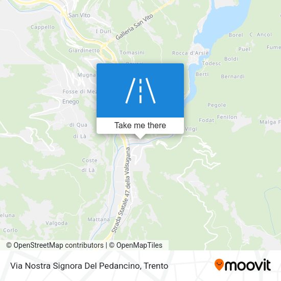 Via Nostra Signora Del Pedancino map