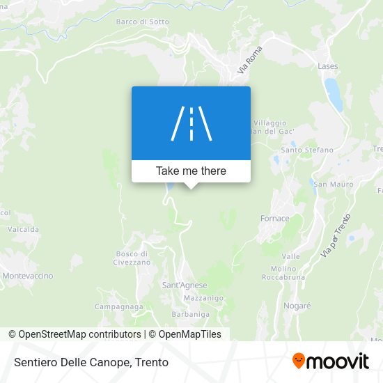 Sentiero Delle Canope map