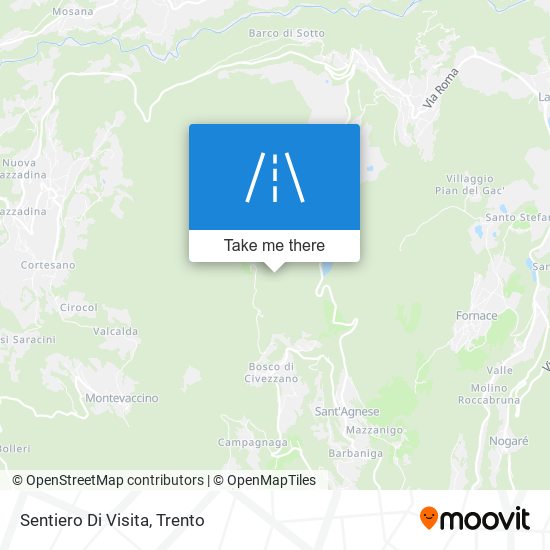 Sentiero Di Visita map