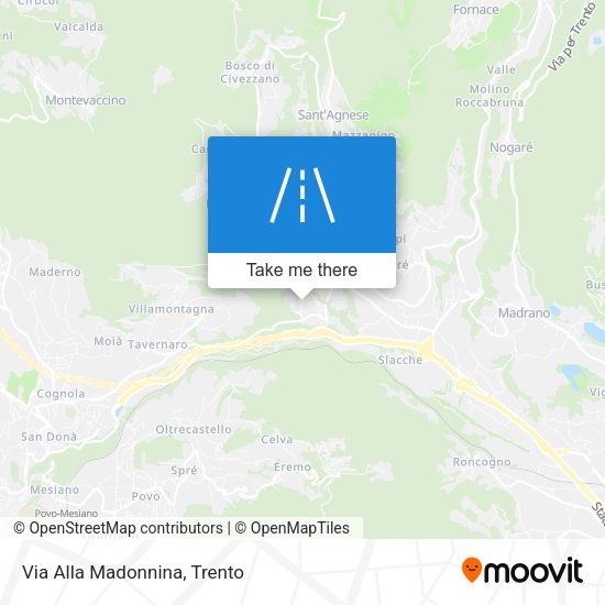 Via Alla Madonnina map