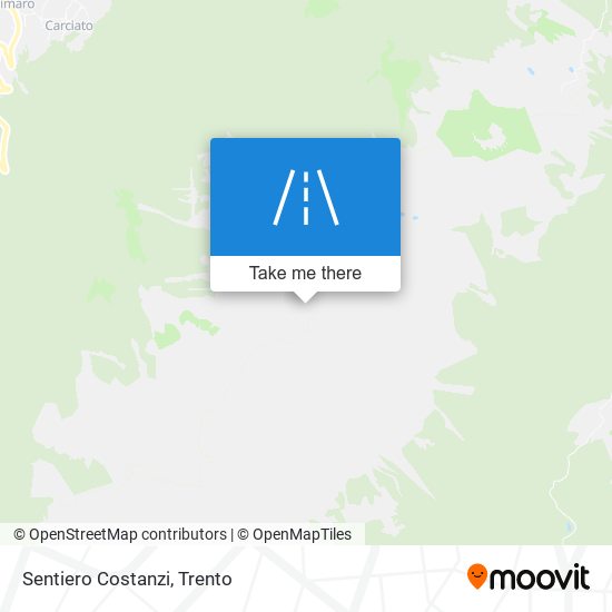 Sentiero Costanzi map