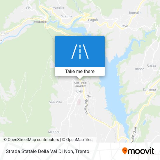 Strada Statale Della Val Di Non map