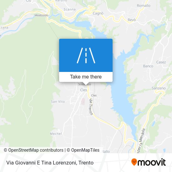 Via Giovanni E Tina Lorenzoni map