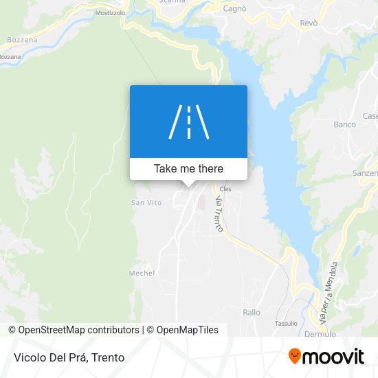 Vicolo Del Prá map