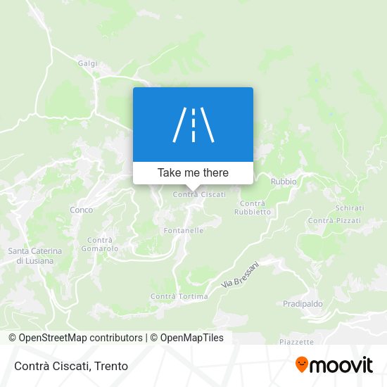 Contrà Ciscati map