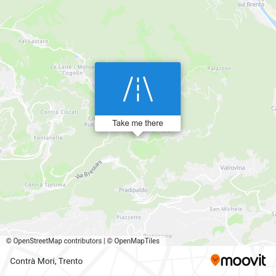 Contrà Mori map