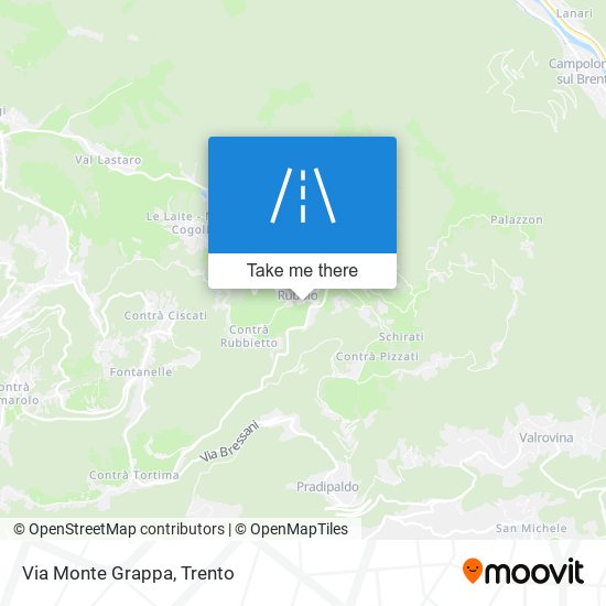 Via Monte Grappa map