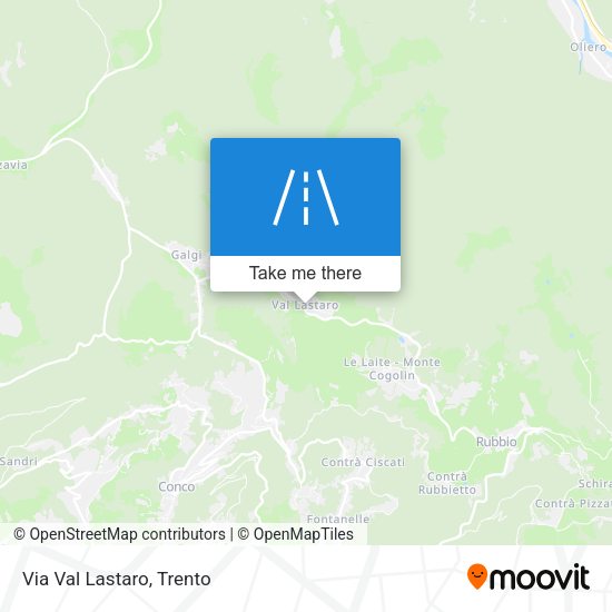 Via Val Lastaro map