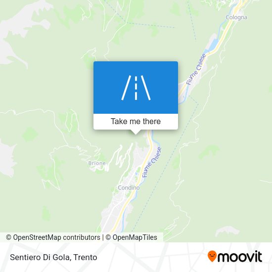 Sentiero Di Gola map