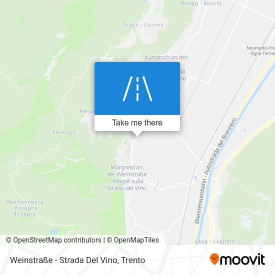 Weinstraße - Strada Del Vino map