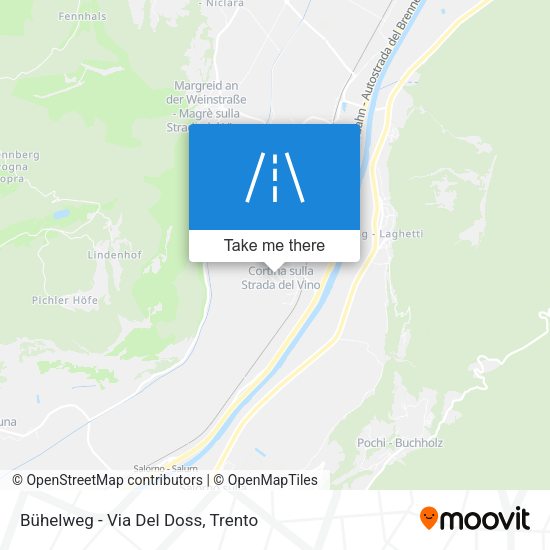 Bühelweg - Via Del Doss map