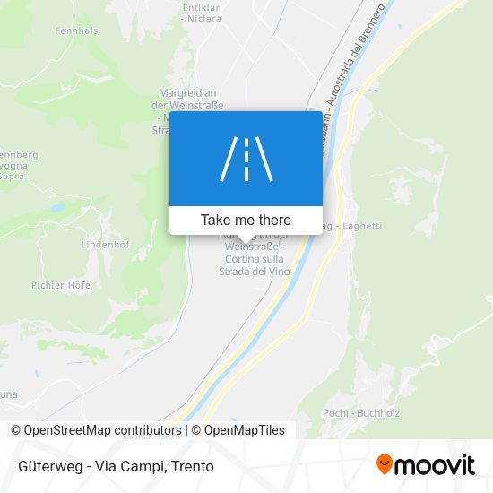 Güterweg - Via Campi map