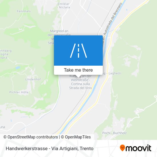Handwerkerstrasse - Via Artigiani map