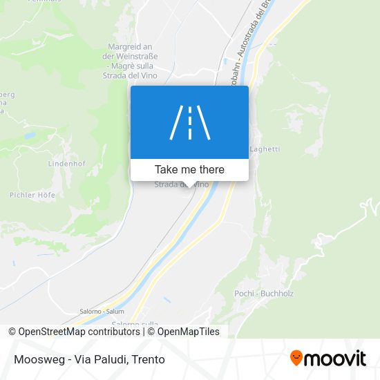 Moosweg - Via Paludi map
