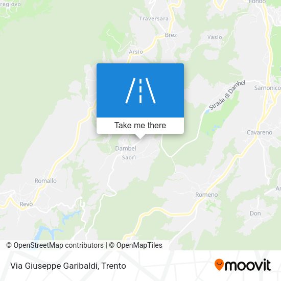 Via Giuseppe Garibaldi map