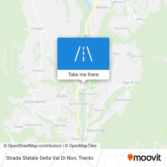Strada Statale Della Val Di Non map