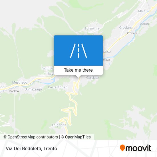 Via Dei Bedoletti map
