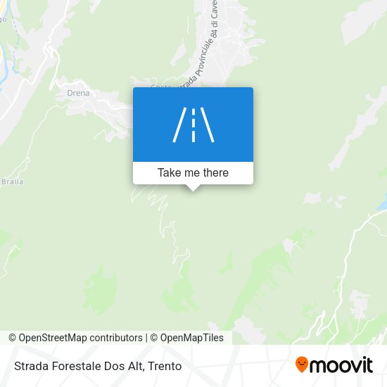 Strada Forestale Dos Alt map