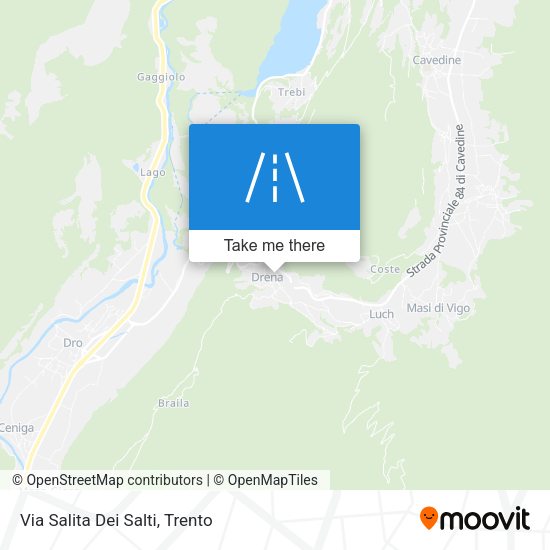 Via Salita Dei Salti map