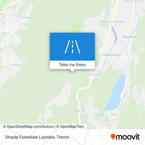 Strada Forestale Lastiele map
