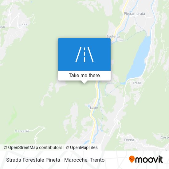 Strada Forestale Pineta - Marocche map